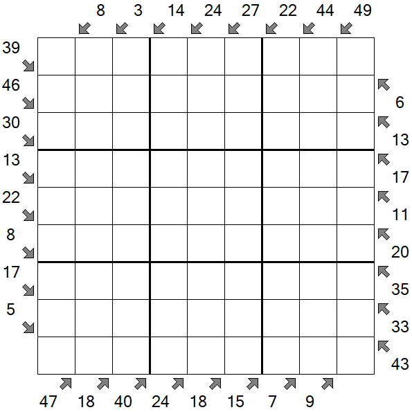 Little Killer Sudoku - Difficile