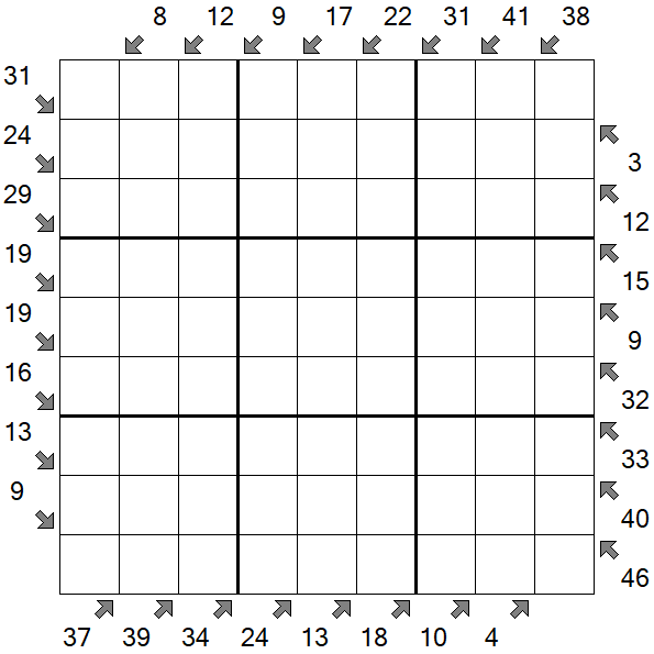 Little Killer Sudoku - Difficile
