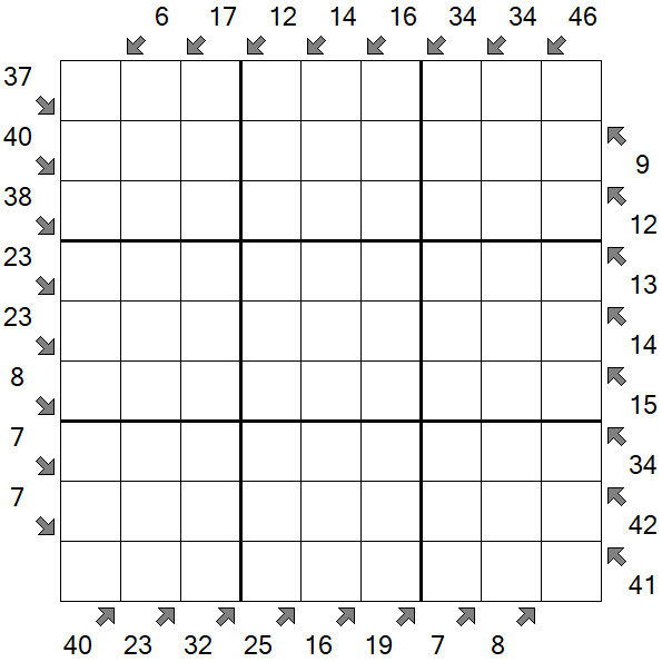 Little Killer Sudoku - Difficile