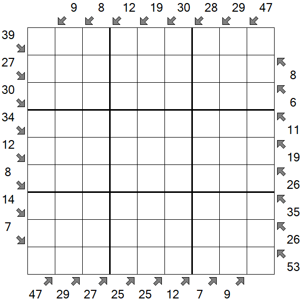 Little Killer Sudoku - Difficile