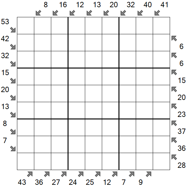 Little Killer Sudoku - Difficile