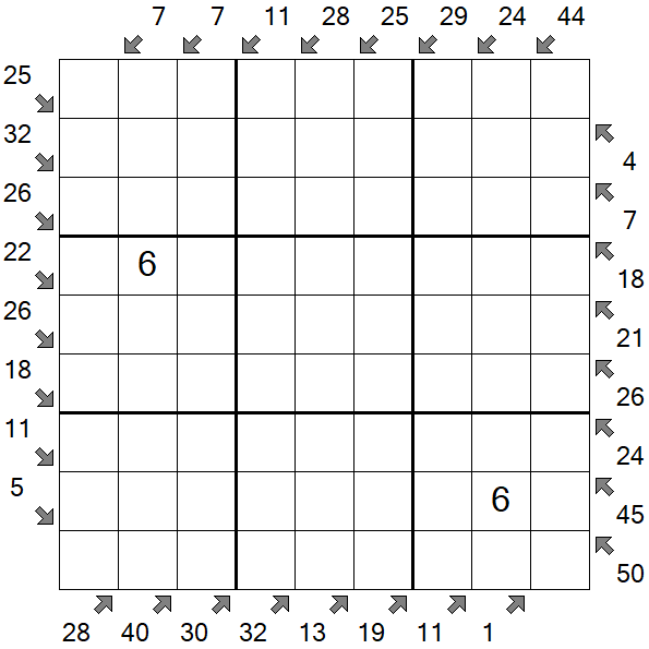 Little Killer Sudoku - Difícil