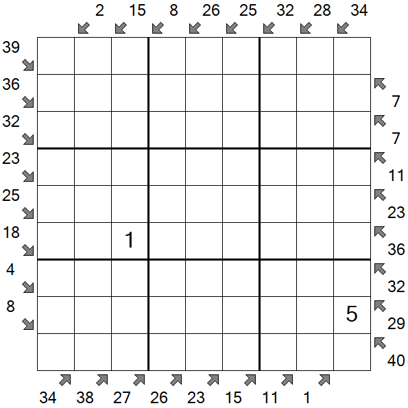 Little Killer Sudoku - Difícil