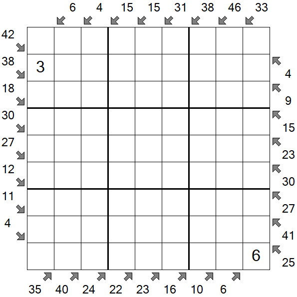 Little Killer Sudoku - Difícil