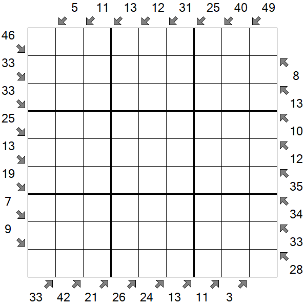 Little Killer Sudoku - Hard