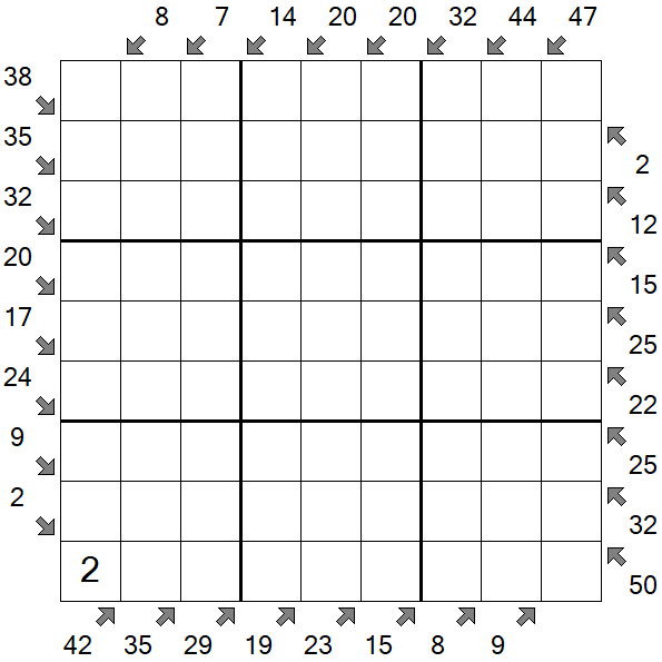 Little Killer Sudoku - Hard