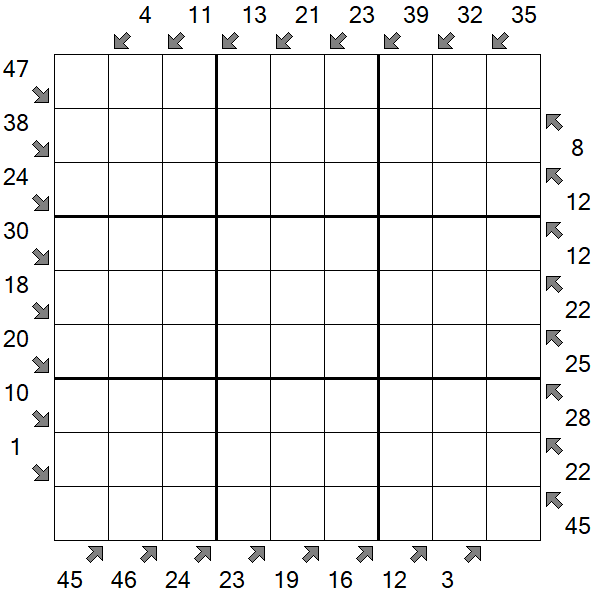 Little Killer Sudoku - Difficile