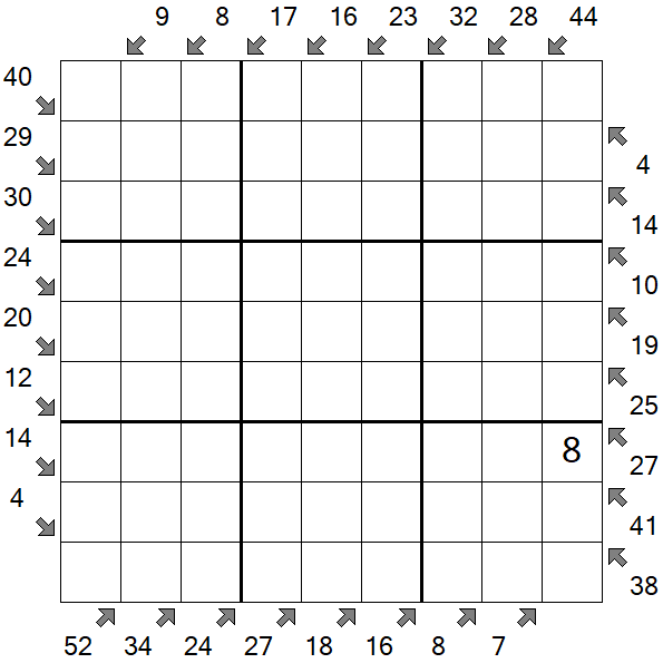Little Killer Sudoku - Hard