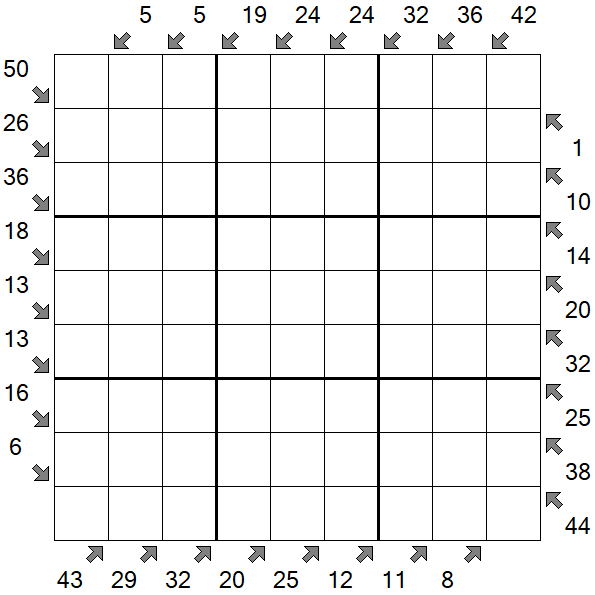 Little Killer Sudoku - Hard