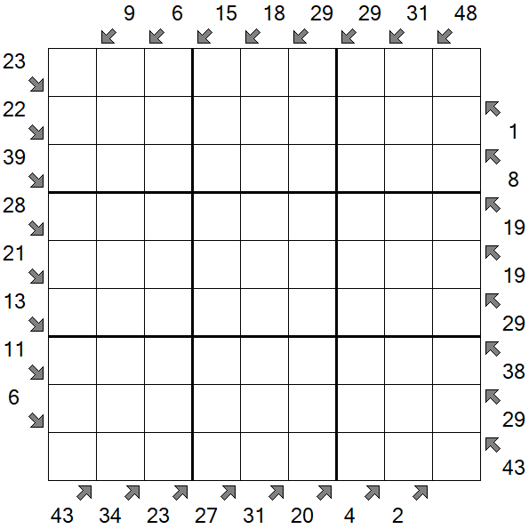 Little Killer Sudoku - Difficile