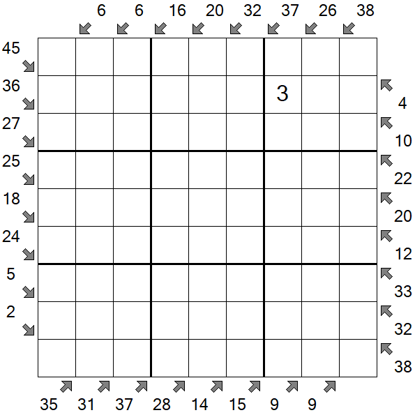 Little Killer Sudoku - Difícil