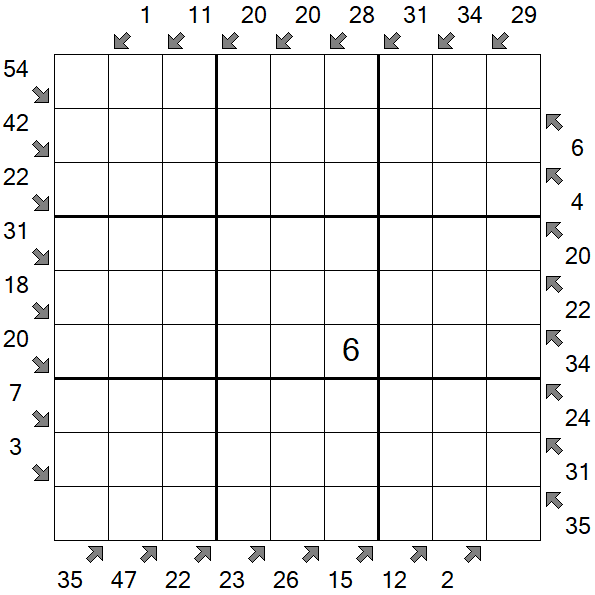 Little Killer Sudoku - Hard