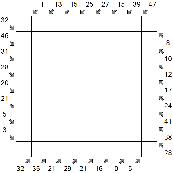 Little Killer Sudoku - Difficile