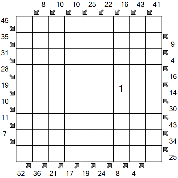Little Killer Sudoku - Difficile