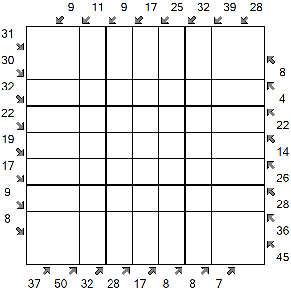 Little Killer Sudoku - Difficile