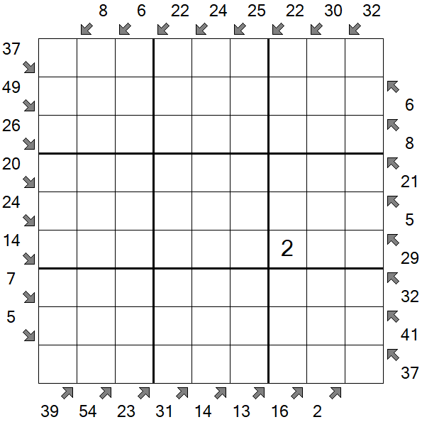 Little Killer Sudoku - Difficile