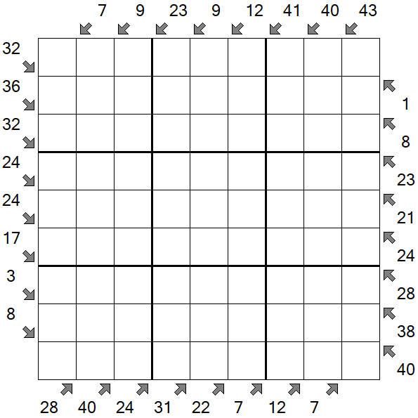 Little Killer Sudoku - Difficile