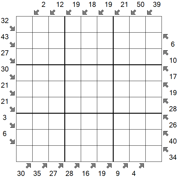 Little Killer Sudoku - Difficile