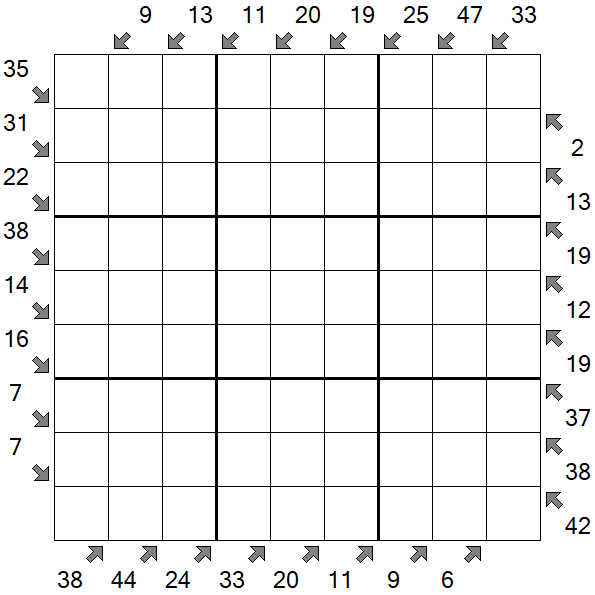 Little Killer Sudoku - Difficile