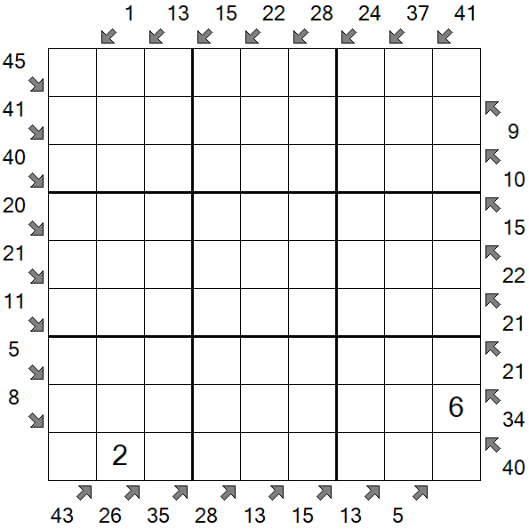 Little Killer Sudoku - Hard
