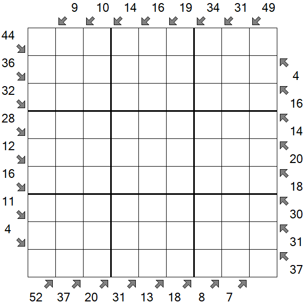 Little Killer Sudoku - Difficile