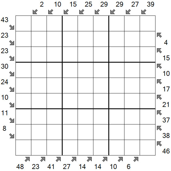 Little Killer Sudoku - Difficile