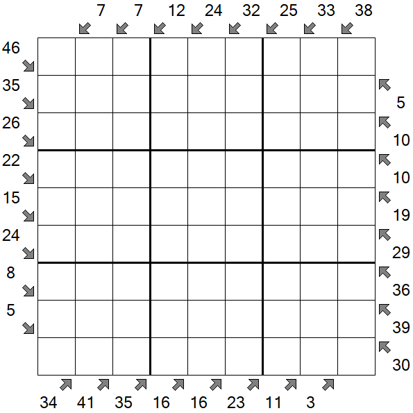 Little Killer Sudoku - Difficile