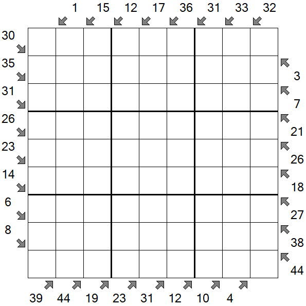 Little Killer Sudoku - Difficile