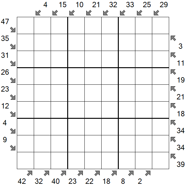 Little Killer Sudoku - Difficile