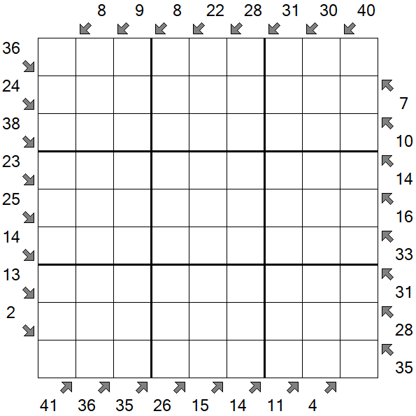 Little Killer Sudoku - Hard