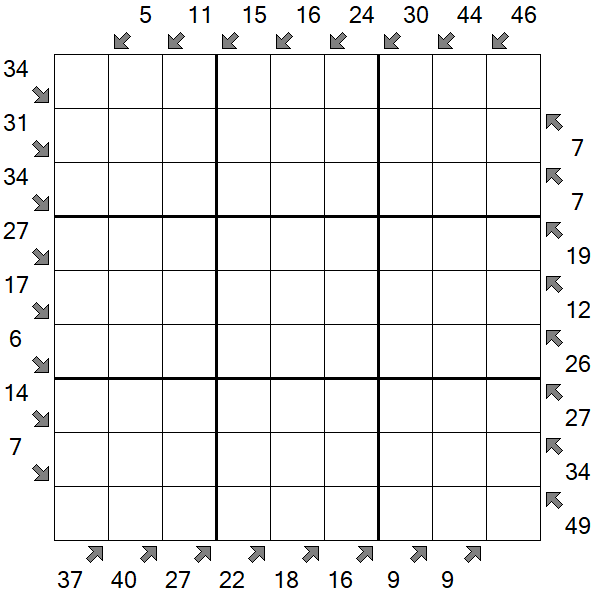 Little Killer Sudoku - Hard