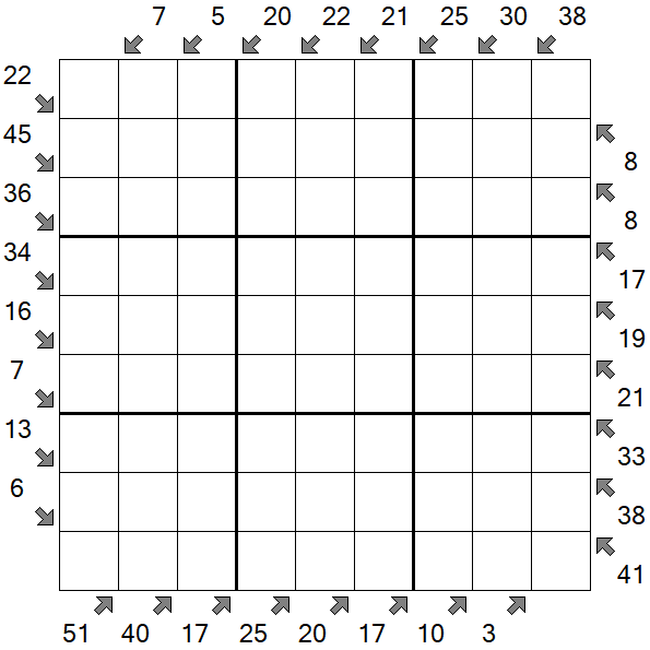 Little Killer Sudoku - Hard