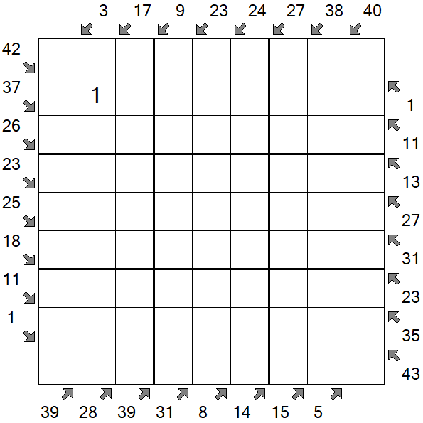 Little Killer Sudoku - Hard