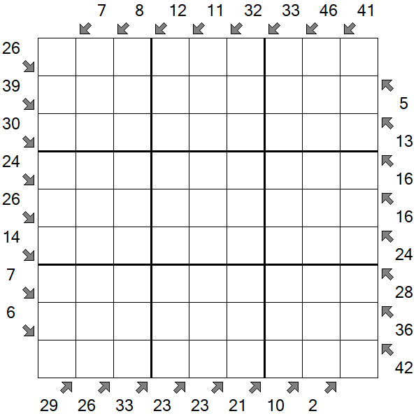 Little Killer Sudoku - Difficile