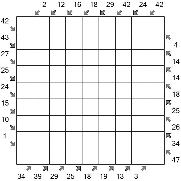 Little Killer Sudoku - Difficile