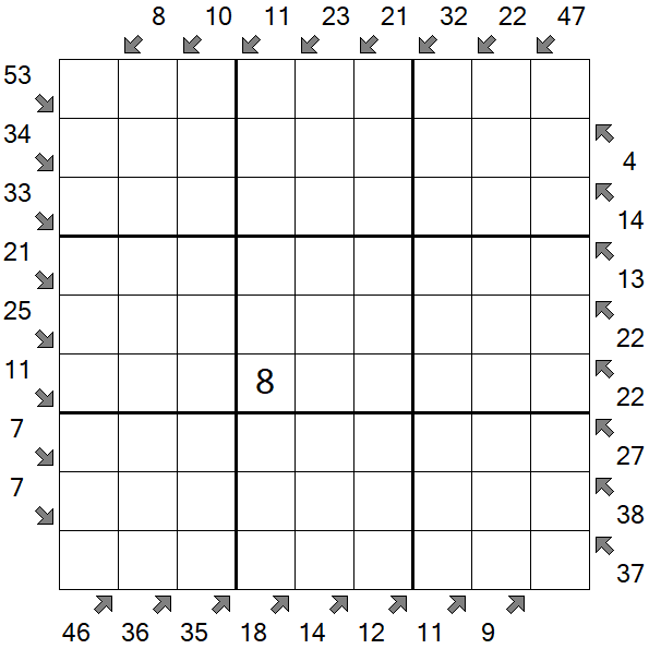 Little Killer Sudoku - Difficile