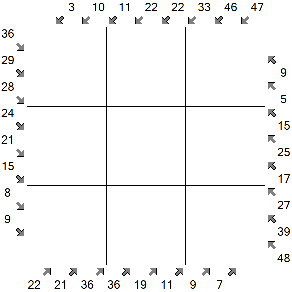 Little Killer Sudoku - Schwierig