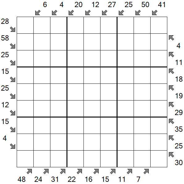 Little Killer Sudoku - Schwierig