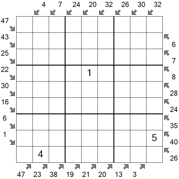 Little Killer Sudoku - Hard