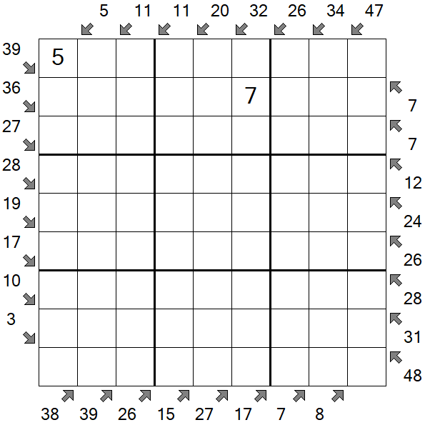 Little Killer Sudoku - Hard