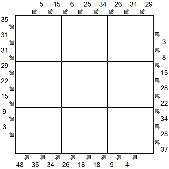 Little Killer Sudoku - Hard