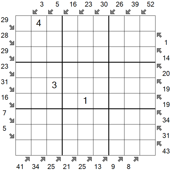 Little Killer Sudoku - Hard