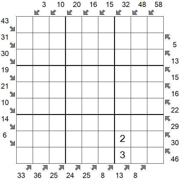 Little Killer Sudoku - Hard