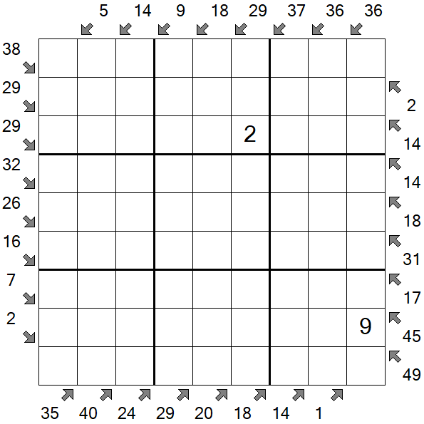 Little Killer Sudoku - Hard