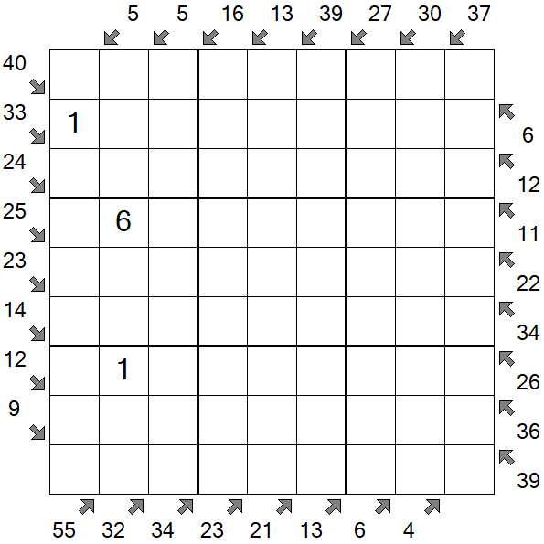 Little Killer Sudoku - Hard