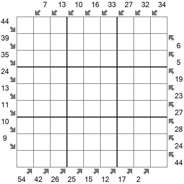 Little Killer Sudoku - Difícil
