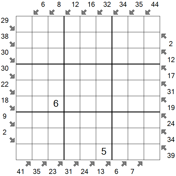 Little Killer Sudoku - Difícil