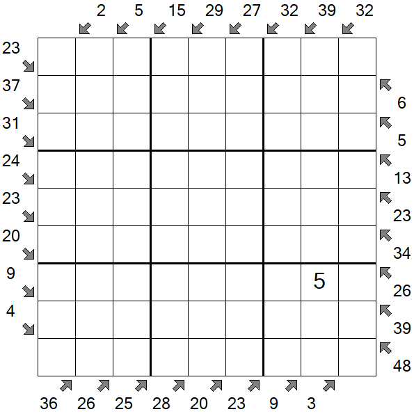 Little Killer Sudoku - Difícil