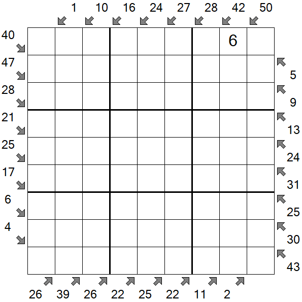 Little Killer Sudoku - Difícil