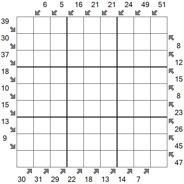 Little Killer Sudoku - Difícil